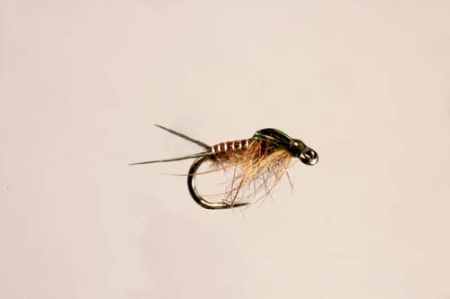 Skip Nymph Olive Collector's Fly tied by Skip Morris