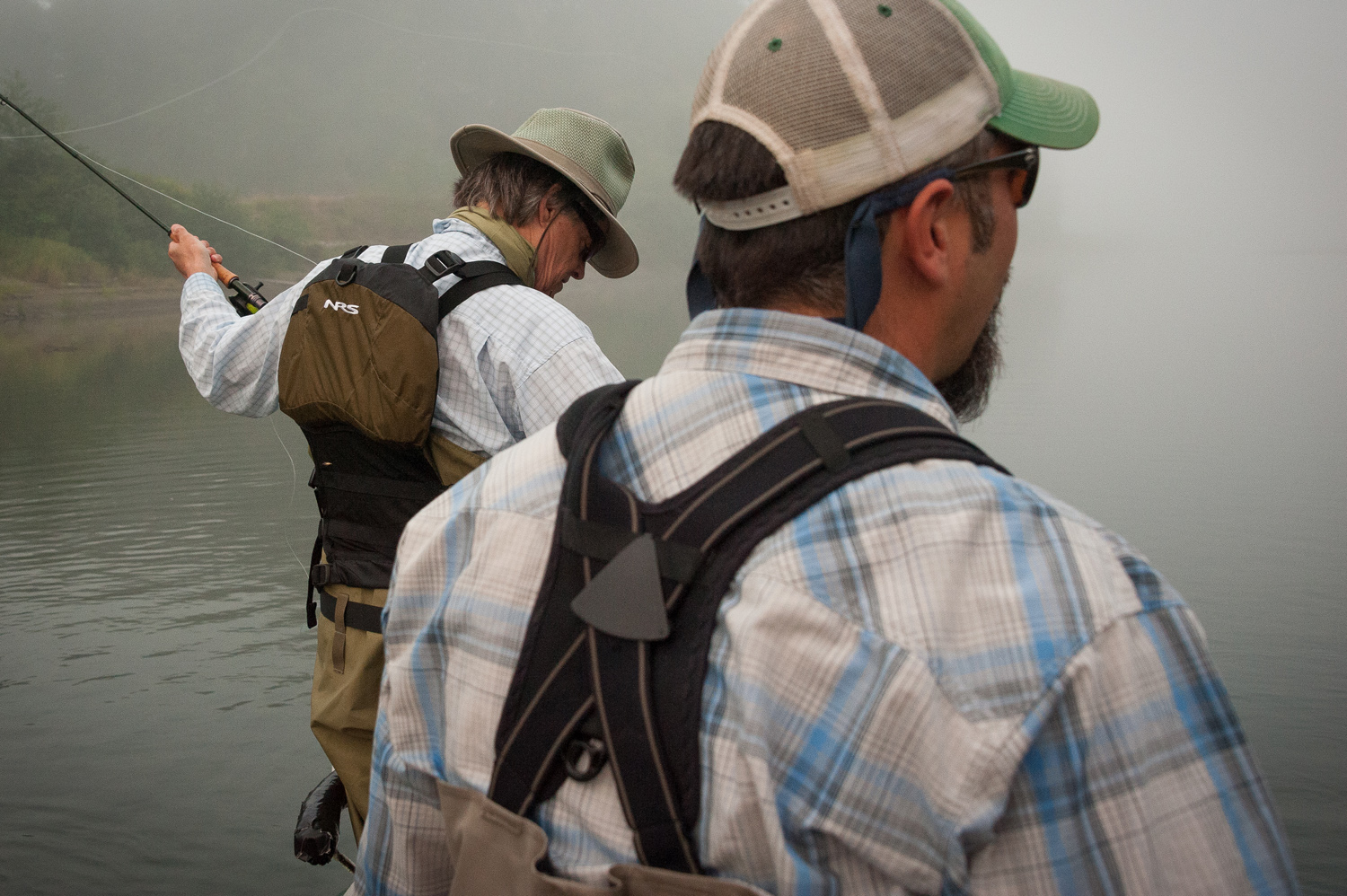 Early morning fog on westside Washington's wild rivers